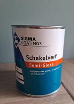 Sigma schakelverf semi-gloss  WIT, Doe-het-zelf en Verbouw, Verf, Beits en Lak, Ophalen, Wit, Nieuw, Verf