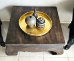 vintage koloniale salontafel, Ophalen, Gebruikt, 50 tot 100 cm, Vierkant