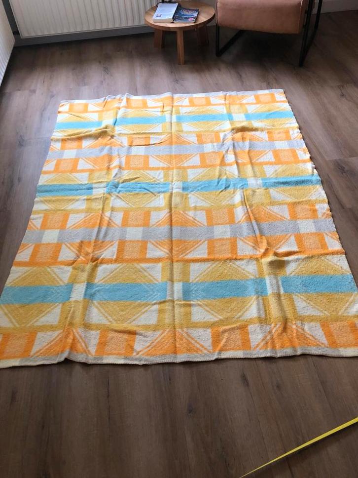 Vintage Deken Plaid - Warm en Stijlvol!, Huis en Inrichting, Stoffering | Tapijten en Kleden, Zo goed als nieuw, 100 tot 150 cm