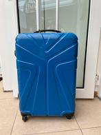 Blauw koffer 4 wieltjes, Sieraden, Tassen en Uiterlijk, Wieltjes, Gebruikt, Ophalen of Verzenden, Hard kunststof