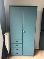 Kledingkast, blauw(grijs), 198h x 95b x 54,5d, Huis en Inrichting, Kasten | Kledingkasten, Ophalen, 50 tot 100 cm, Zo goed als nieuw