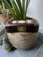 Chinese oude sieraden kist jade ingelegd chinees, Ophalen of Verzenden