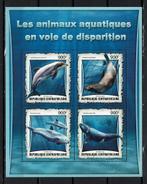 c.afrika 2017 pf blok zeeleven zeezoogdieren dolfijn walvis, Ophalen of Verzenden, Postfris, Dier of Natuur