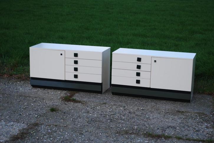 Vintage ladekasten (2), Huis en Inrichting, Kasten | Ladekasten, Gebruikt, Minder dan 100 cm, 100 tot 150 cm, 25 tot 50 cm, Overige houtsoorten