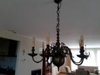 Kroonluchter 6-arms messing, Huis en Inrichting, Ophalen, Zo goed als nieuw, Metaal, Barok