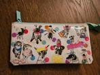 Toilettas/Etui met opdruk van verschillende diertjes, Ophalen of Verzenden, Zo goed als nieuw