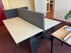 Gispen bureau werkeiland – 2 werkplekken, Ophalen, In hoogte verstelbaar, Gebruikt, Bureau