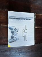 PlayStation 2 Slim Silver met Doos, Spelcomputers en Games, Met 1 controller, Ophalen of Verzenden, Met geheugenkaart, Zo goed als nieuw