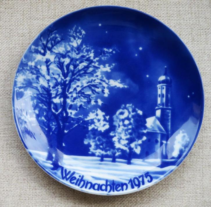Wandbord Weihnachten 1975 Winterling Kirchenlamitz Bavaria, Diversen, Kerst, Ophalen of Verzenden