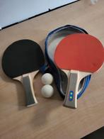 tafeltennisbatjes 2x, Ophalen of Verzenden, Zo goed als nieuw, Net, Batje(s) of Balletje(s)