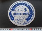 sticker Heerhugowaard Schagerbrug RODEO BOYS Huisman Smid, Verzamelen, Ophalen, Zo goed als nieuw, Bedrijf of Vereniging
