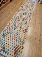 Handgeweven oosterse wollen kelim loper 400x82, Info@SlatsAntiek.nl, Crème, Vof Slats Antiek, Kelim