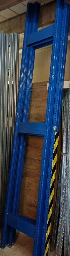 4 meter legbordstelling 274 x 50 blauwe staanders grijs gela, Doe-het-zelf en Verbouw, Overige Doe-het-zelf en Verbouw, Zo goed als nieuw