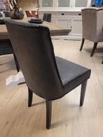 *VOORRAAD* 4 Landelijke Eetkamerstoelen Ruud Leer Antraciet, Huis en Inrichting, Stoelen, Landelijke eetkamerstoelen glad gestoffeerd leer antraciet