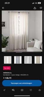 IKEA Doorschijnende Gordijnen 210cm, Ophalen, 100 tot 150 cm, 200 cm of meer, Wit