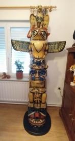 Beeld Totempaal,220cm,Indiaan totem,Cowboy,mancave, Ophalen, Zo goed als nieuw, Mens