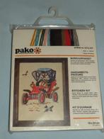 Nieuw compleet borduurpakket Pako Oldtimer auto incl lijstje, Ophalen of Verzenden, Nieuw, Handborduren, Borduurpakket