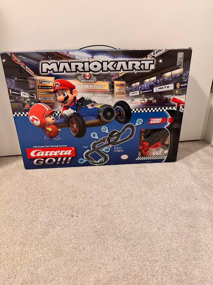 Carrera Go Mario Kart Racebaan met Looping, Verzamelen, Speelgoed, Gebruikt, Ophalen of Verzenden