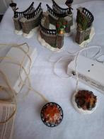 Lemax Accessoires Set - muurtjes , open vuur en vuurkorf, Ophalen of Verzenden, Gebruikt