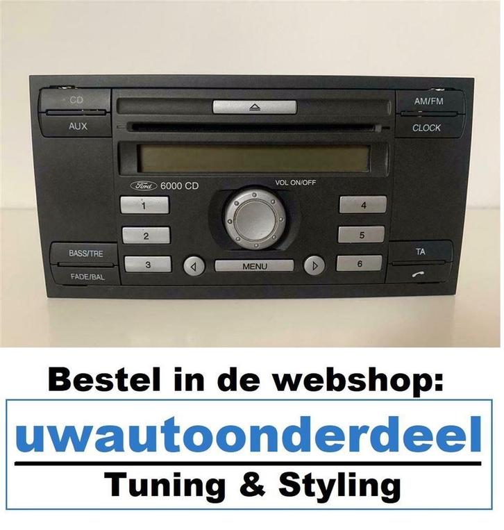 Ford CD6000 CD 6000 radio Focus, Mondeo, S-max, C-max, Auto diversen, Overige Auto diversen, Verzenden