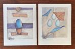 2 zeefdrukken PATTY HARPENAU  gesigneerd / 1996, Antiek en Kunst, Kunst | Litho's en Zeefdrukken, Ophalen of Verzenden