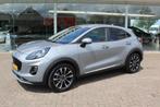 Ford Puma 1.0-125pk EcoBoost Mild-Hybrid Titanium X. Garanti, 12 maanden, Zwart, Leder en Stof, Origineel Nederlands