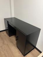 Bureau hout met metalen poten, Ophalen, Gebruikt