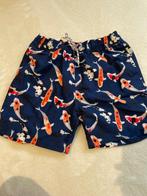 Donkerblauwe zwembroek met print van vissen maat 152, Gebruikt, Sport- of Zwemkleding, Ophalen of Verzenden, Jongen