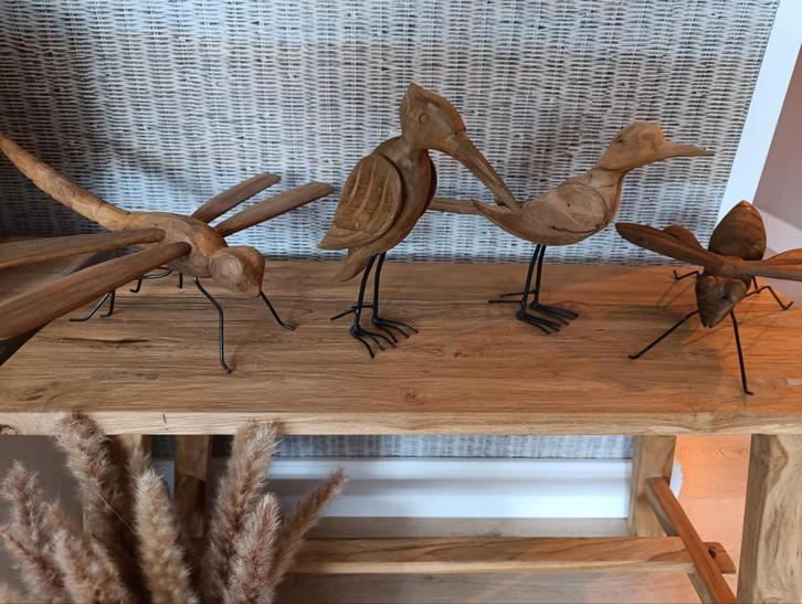 Teakhouten robuuste dieren nieuwe, Huis en Inrichting, Woonaccessoires | Overige, Nieuw, Ophalen of Verzenden