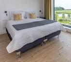 boxspring, Ophalen, Blauw, Tweepersoons, 180 cm