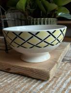 Franse spoelkom geel / zwart, Ophalen of Verzenden