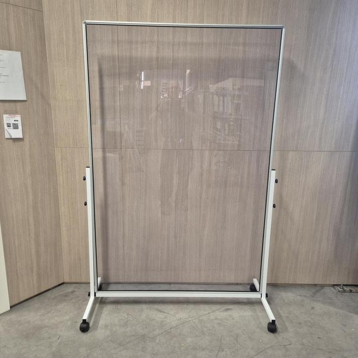 Verrijdbare scheidingswanden aluminium frame met PLEXIGLAS, Huis en Inrichting, Woonaccessoires | Kamerschermen, Gebruikt