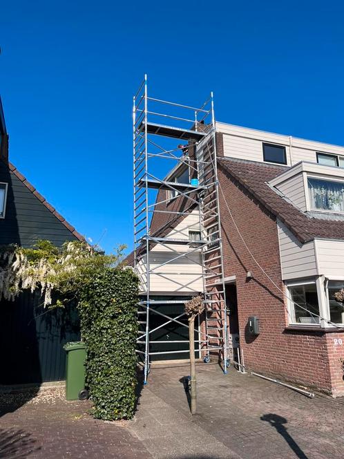 Rol steiger te huur, Doe-het-zelf en Verbouw, Steigers, Rolsteiger of Kamersteiger, 5 meter of hoger, Ophalen of Verzenden
