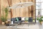 Parasol Houtlook incl. hoes, Tuin en Terras, Nieuw, Ophalen of Verzenden, Zweefparasol, 3 tot 4 meter