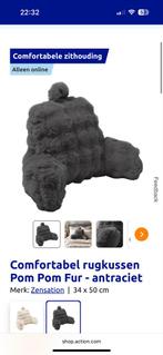 Rugkussen, Ophalen of Verzenden, Nieuw, Grijs, Overige vormen