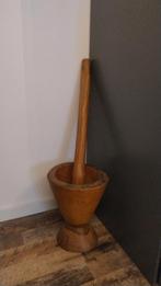Houten Vijzel met Stamper, Huis en Inrichting, Keuken | Keukenbenodigdheden, Ophalen, Gebruikt