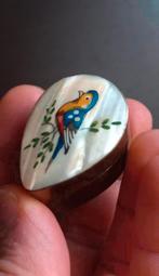 Antike Pillendose Vogel, Ophalen of Verzenden
