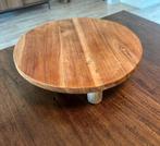 Houten plank op pootjes, Ophalen, Gebruikt, Schaal, Rond