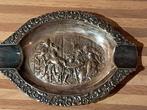 Vintage Gero 90 Asbak met Jachttafereel, Antiek en Kunst, Antiek | Goud en Zilver, Ophalen of Verzenden, Zilver