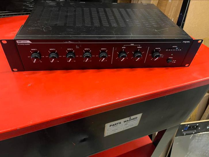 PROEL AMP120XL PA Mixer / Mengversterker in NIEUWSTAAT, Audio, Tv en Foto, Professionele Audio-, Tv- en Video-apparatuur, Gebruikt