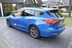 Ford FOCUS Wagon 1.5 EcoBoost ST Line AUT. 150PK FULL, PANO,, Blauw, Leder en Stof, Adaptive Cruise Control, Grijs