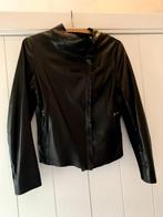 Zwart echt leren dames jack, XL, merk Goosecraft Gallery, Verzenden, Zwart, Maat 46/48 (XL) of groter, Zo goed als nieuw