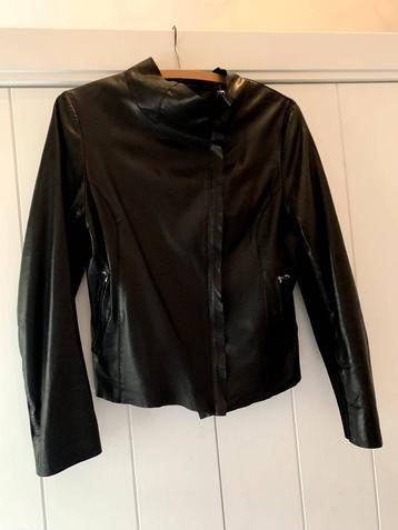 Zwart echt leren dames jack, XL, merk Goosecraft Gallery beschikbaar voor biedingen