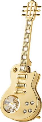 Gitaar- versierd met Swarovski kristallen 24-karaats verguld, Verzenden, Mail@gustav-lindner.at, Nieuw, Vilsalpseestrabe