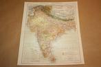 Antieke kaart - India, Tibet e.d. - Circa 1885 !!, Boeken, Atlassen en Landkaarten, Gelezen, Ophalen of Verzenden, Landkaart, 1800 tot 2000