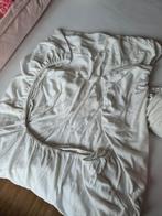 Molton en onderlaken met split., Ophalen of Verzenden, Gebruikt