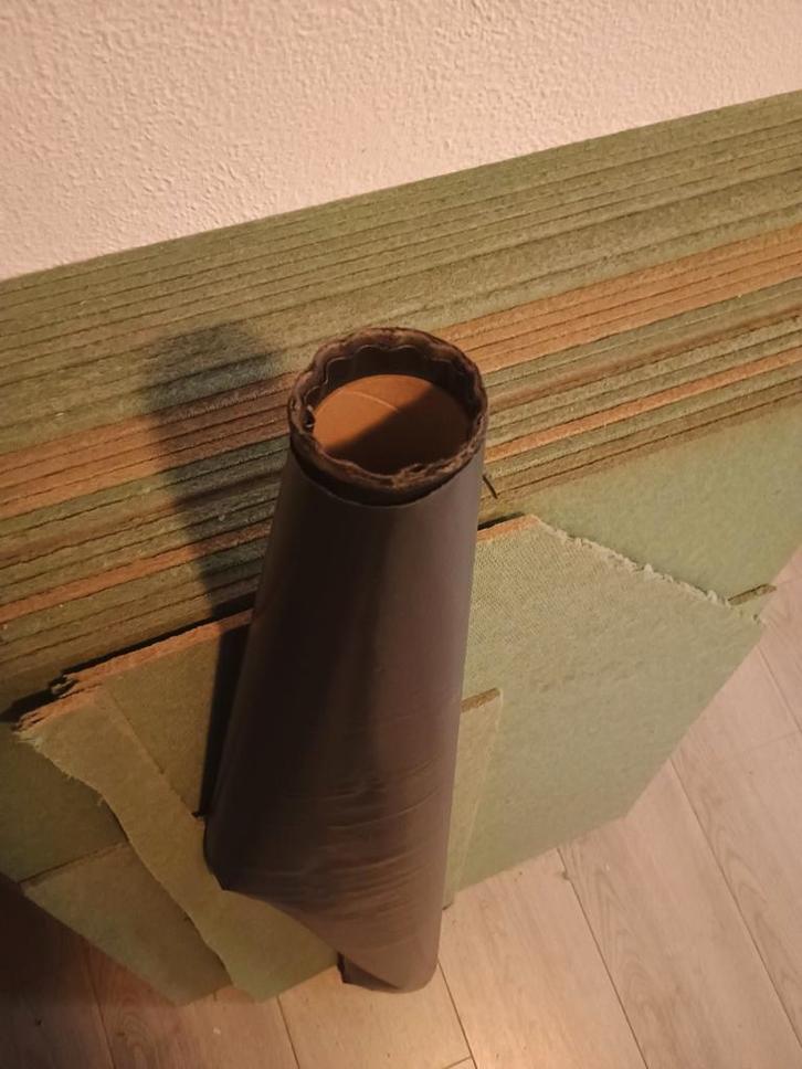 Laminaat Ondervloer + Folie - 11m2, Doe-het-zelf en Verbouw, Platen en Panelen, Gebruikt, Overige materialen, Minder dan 20 mm