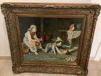*Ancona (19e eeuw) -Italiaanse school -Prachtig schilderij, Antiek en Kunst, Ophalen of Verzenden