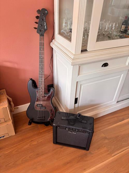 Harley Benton PB-20 SBK Basgitaar + Versterker, Muziek en Instrumenten, Snaarinstrumenten | Gitaren | Bas, Nieuw, Elektrisch, Ophalen of Verzenden