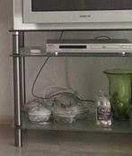 Glazen TV Meubel, Huis en Inrichting, Tafels | Sidetables, Ophalen, Zo goed als nieuw, 50 tot 75 cm, Rechthoekig